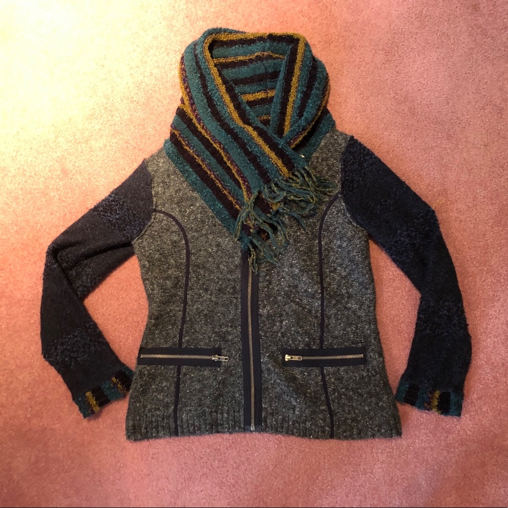 Curio Cardigan/Cowl Neck Small Sweater Jacket